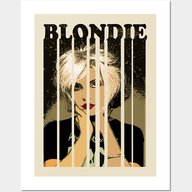 Blondie - Black Stripes Wall Art by Risky Mulyo